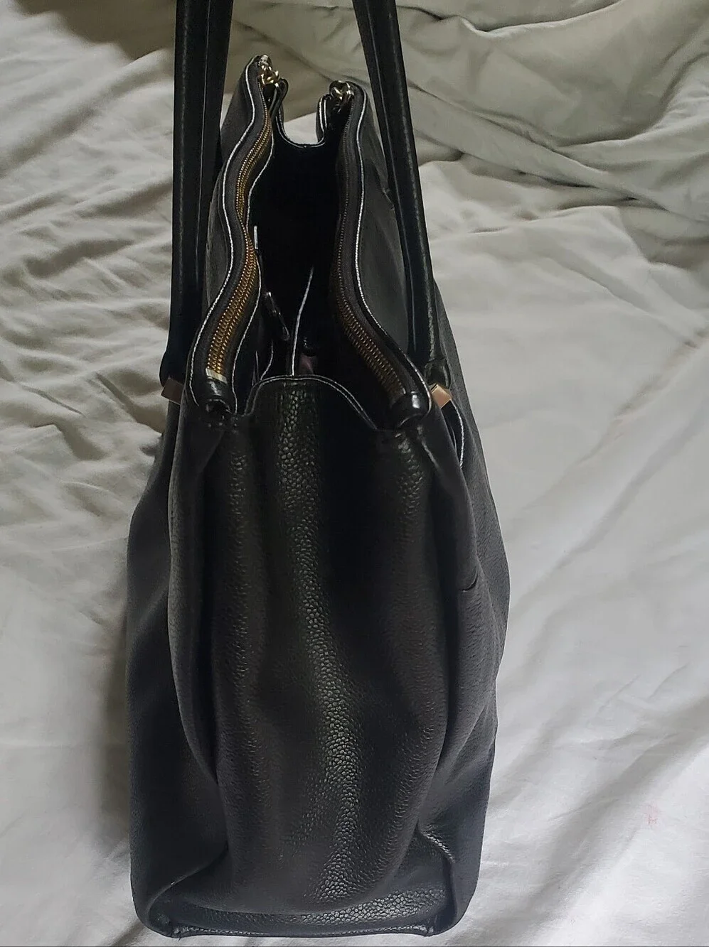 Kate Spade DASHA Emerson Black Pebble Leather Shoulder Bag EUC